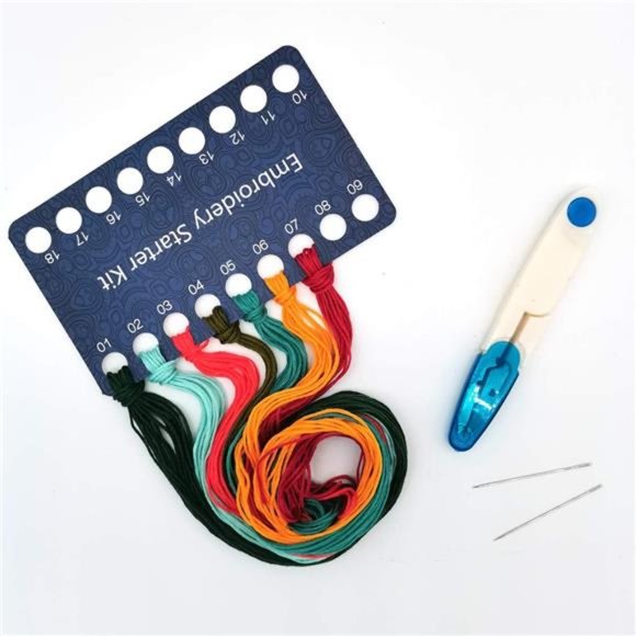 Stamped Embroidery Kit for Beginners with Pattern, Cross Stitch kit, Embroidery - Picture 2 of 7